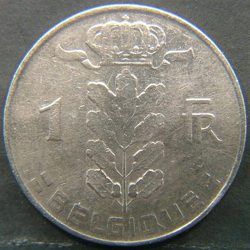 Additional view 2 of 🇧🇪 BELGIUM – Royal Portraits and National Symbols 1 Franc "Belgique'' 1973 coin