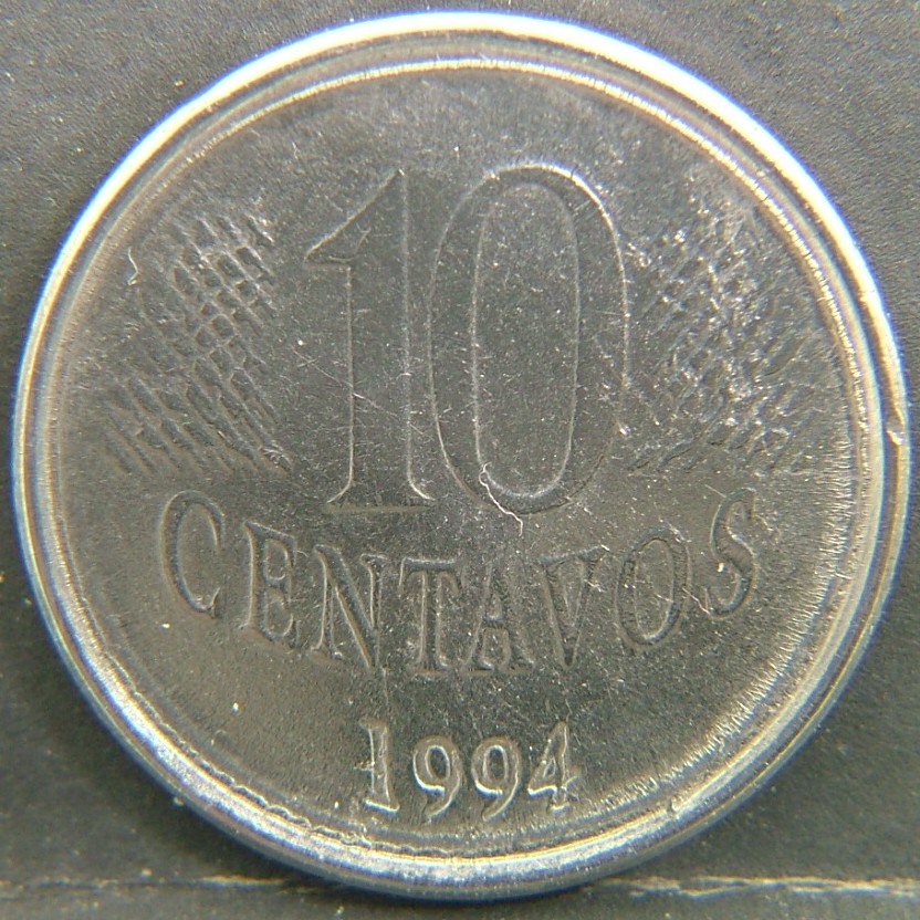 Additional view 2 of 🇧🇷 BRAZIL – From Empire to Republic 10 Centavos 1994 coin