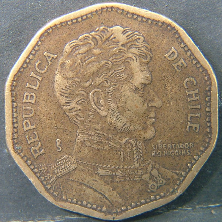 Back side of 🇨🇱 CHILE – Republican & Modern Coinage (1817–Present) 50 Pesos 1995 coin