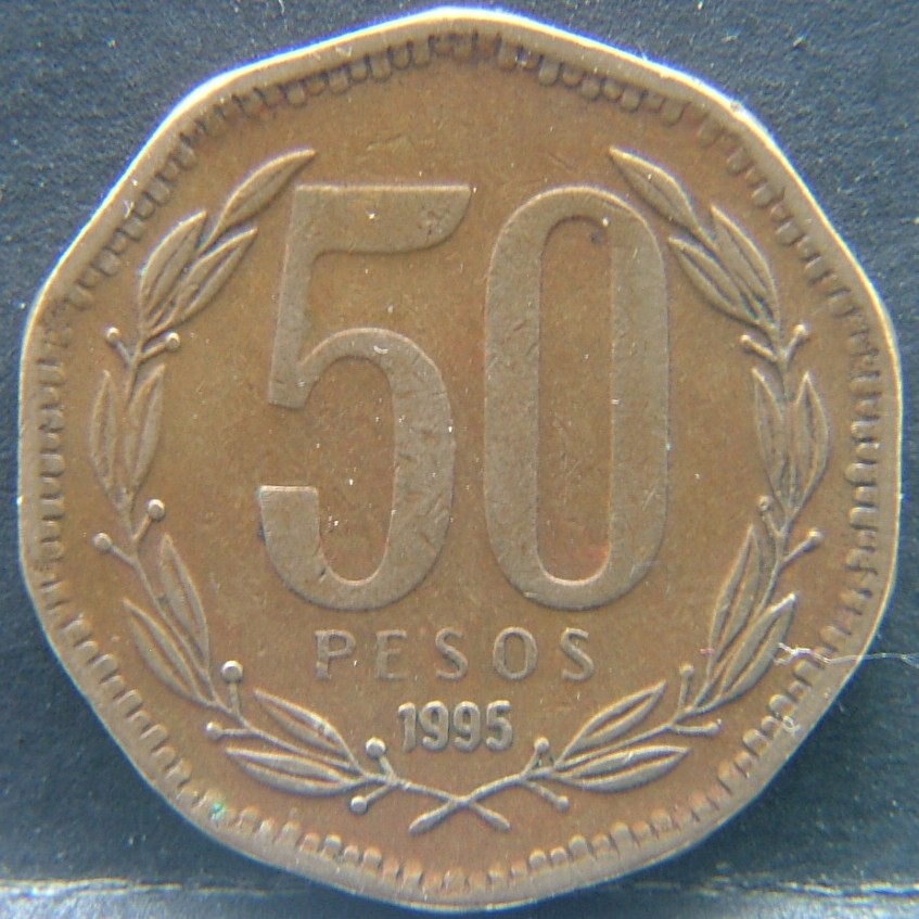 Additional view 1 of 🇨🇱 CHILE – Republican & Modern Coinage (1817–Present) 50 Pesos 1995 coin