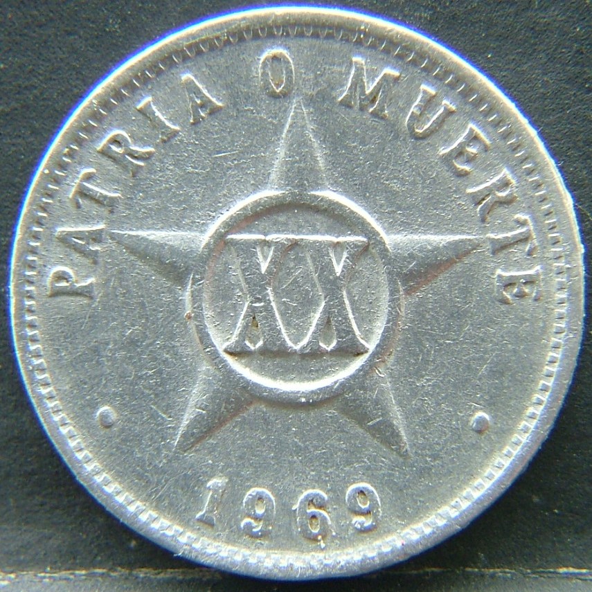 Additional view 1 of 🇨🇺 CUBA – Revolutionary Coinage 20 Centavos 1967 coin