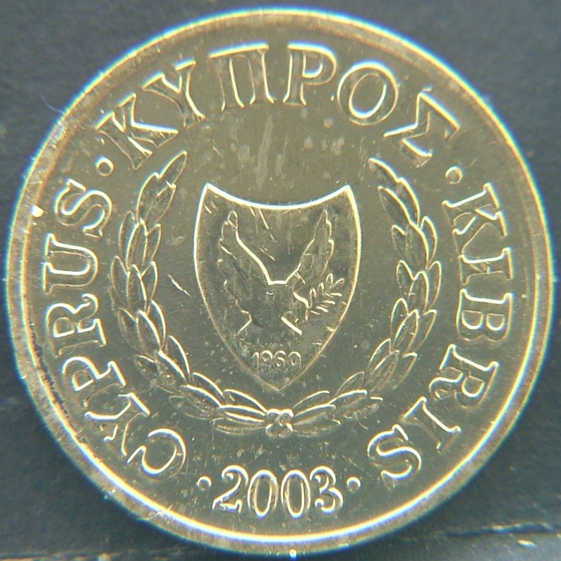 Front side of 🇨🇾 CYPRUS – Mediterranean Coin Stories 1 Cent 2003 coin