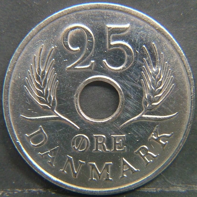 Additional view 1 of 🇩🇰 DENMARK – Viking Roots in Coinage 25 Ore 1967 coin