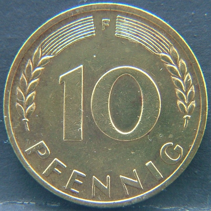 Additional view 1 of 🇩🇪 GERMANY – Unified Coins of a Divided History 10 Pfenning "F" 1950 coin