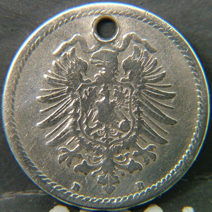 Back side of 🇩🇪 GERMANY – Unified Coins of a Divided History 5 Phenning 1874 coin