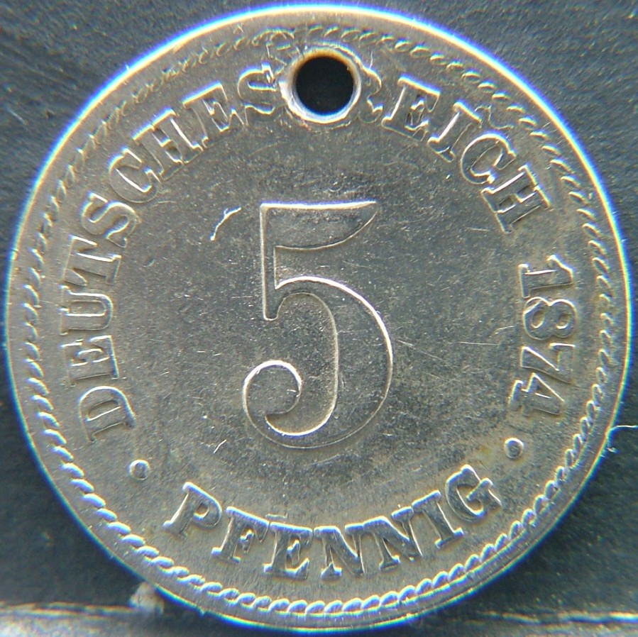 Additional view 1 of 🇩🇪 GERMANY – Unified Coins of a Divided History 5 Phenning 1874 coin