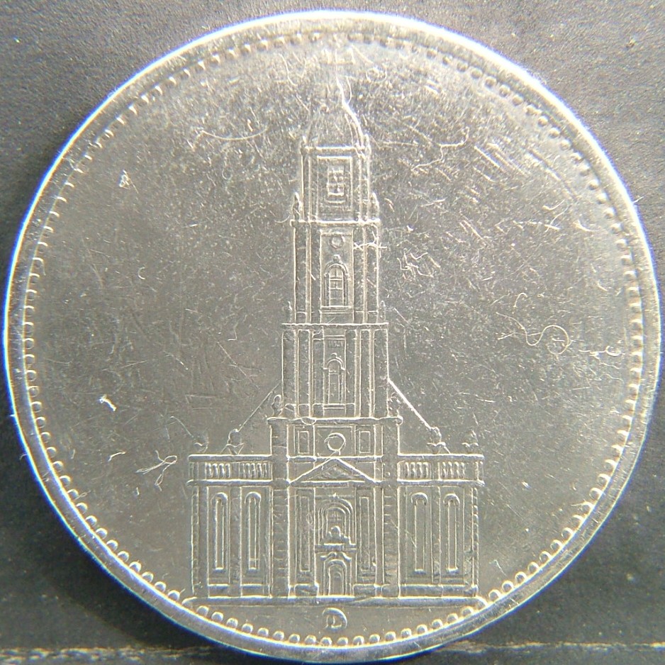 Back side of 🇩🇪 GERMANY – Unified Coins of a Divided History 5 Reichsmark 1934 coin