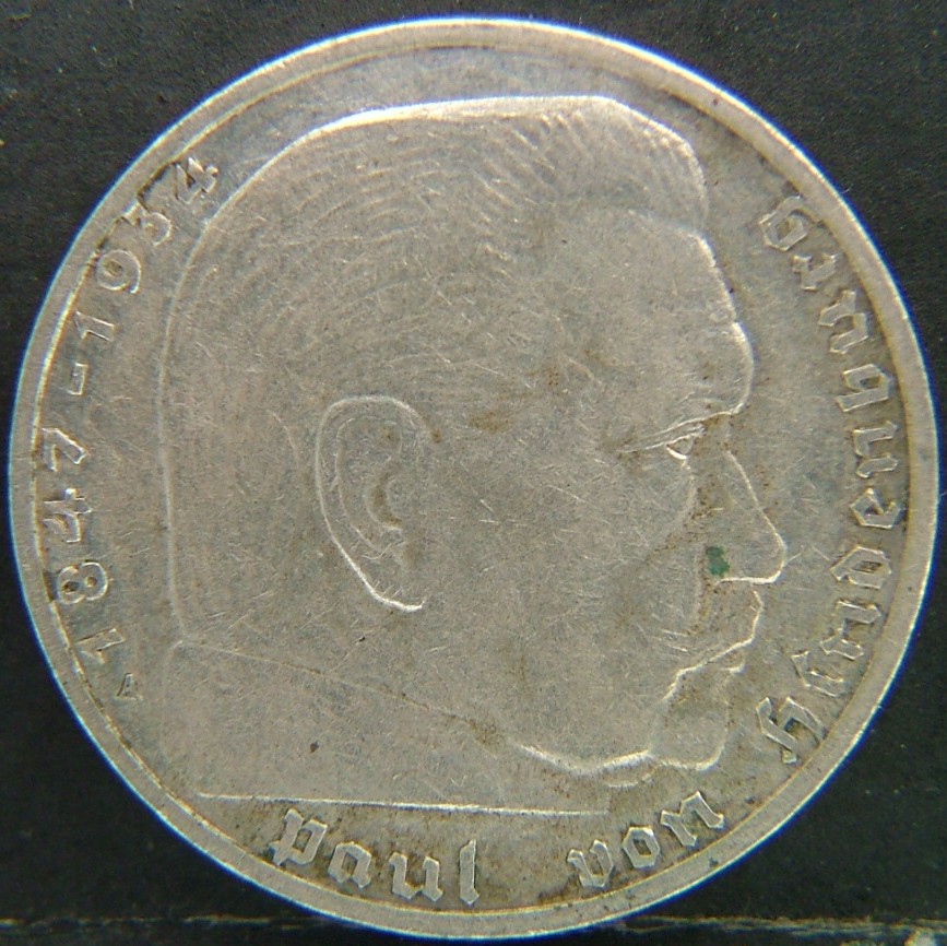 Back side of 🇩🇪 GERMANY – Unified Coins of a Divided History 2 Reichsmark "A" 1939 coin