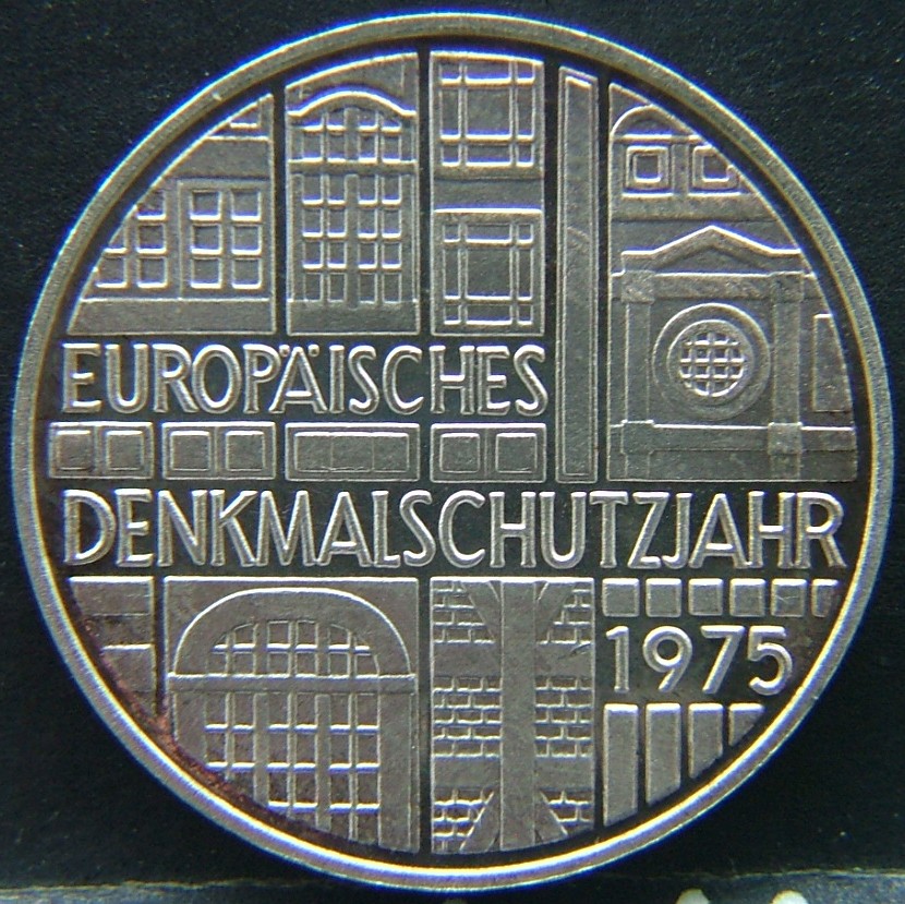 Front side of 🇩🇪 GERMANY – Unified Coins of a Divided History 5 Mark "F" 1975 coin