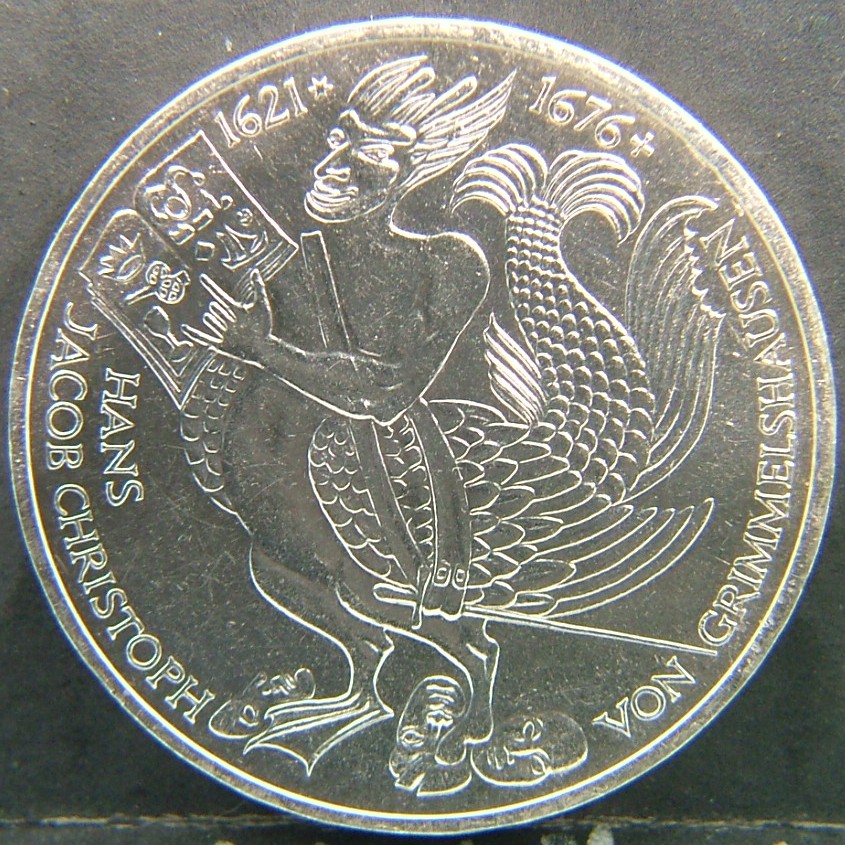 Back side of 🇩🇪 GERMANY – Unified Coins of a Divided History 5 Mark "D" 1976 coin