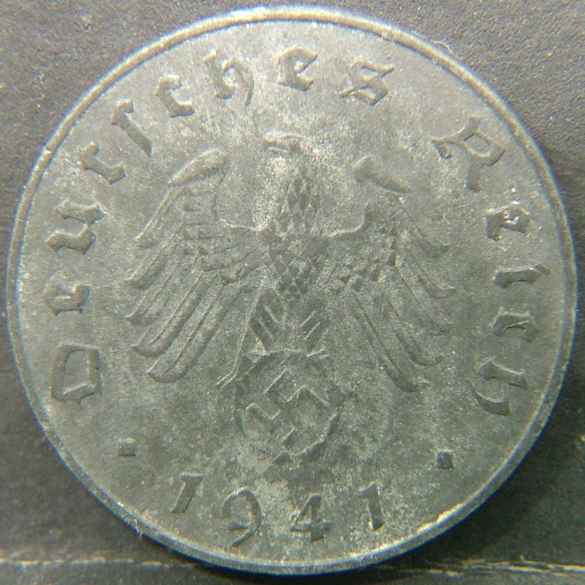 Back side of 🇩🇪 GERMANY – Unified Coins of a Divided History 10 Reichspfennig "J" 1941 coin