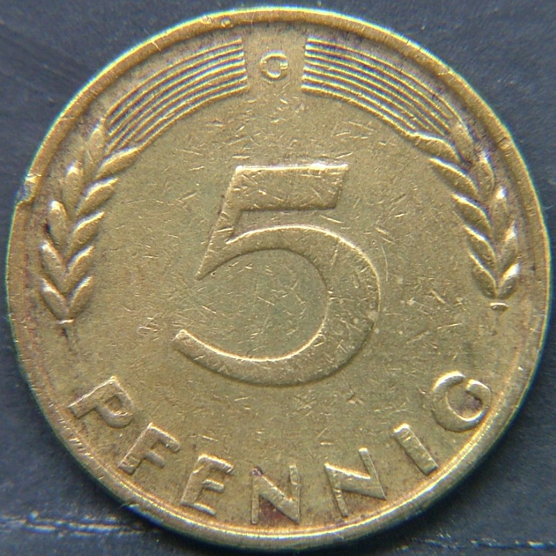 Additional view 2 of 🇩🇪 GERMANY – Unified Coins of a Divided History 5 Pfenning "G" 1950 coin