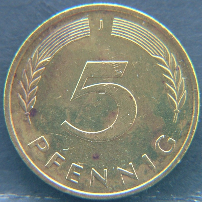 Additional view 1 of 🇩🇪 GERMANY – Unified Coins of a Divided History 5 Pfenning "J" 1991 coin