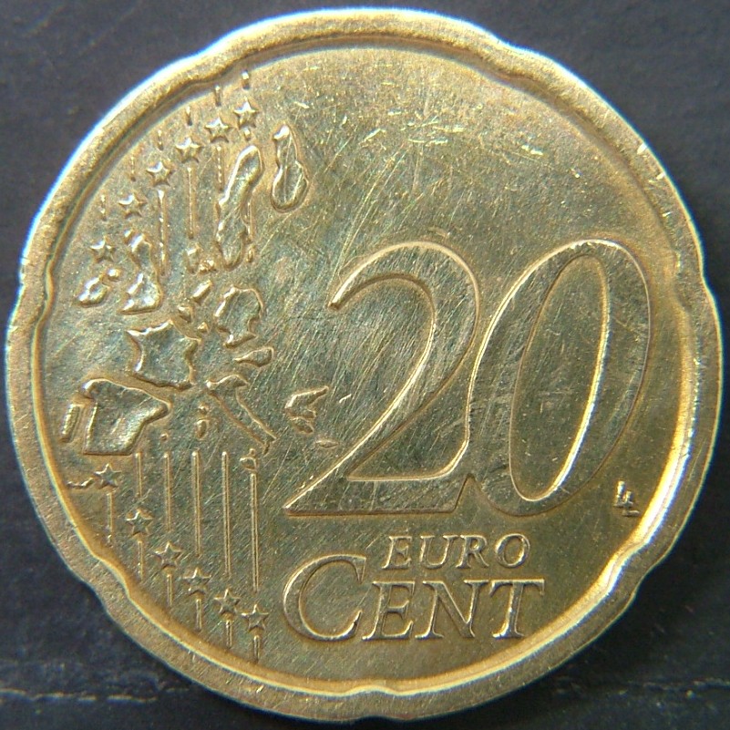 Additional view 2 of 🇪🇸 SPAIN – From Peseta to Euro 20 Cent 1999 coin