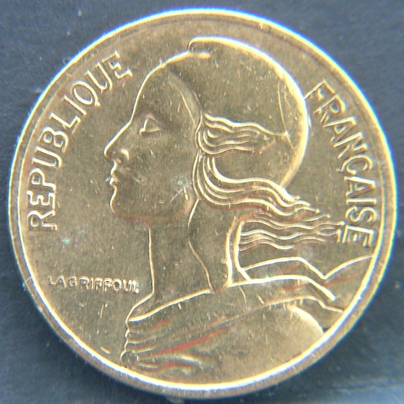 Front side of 🇫🇷 FRANCE 5 Centimes 1978 coin