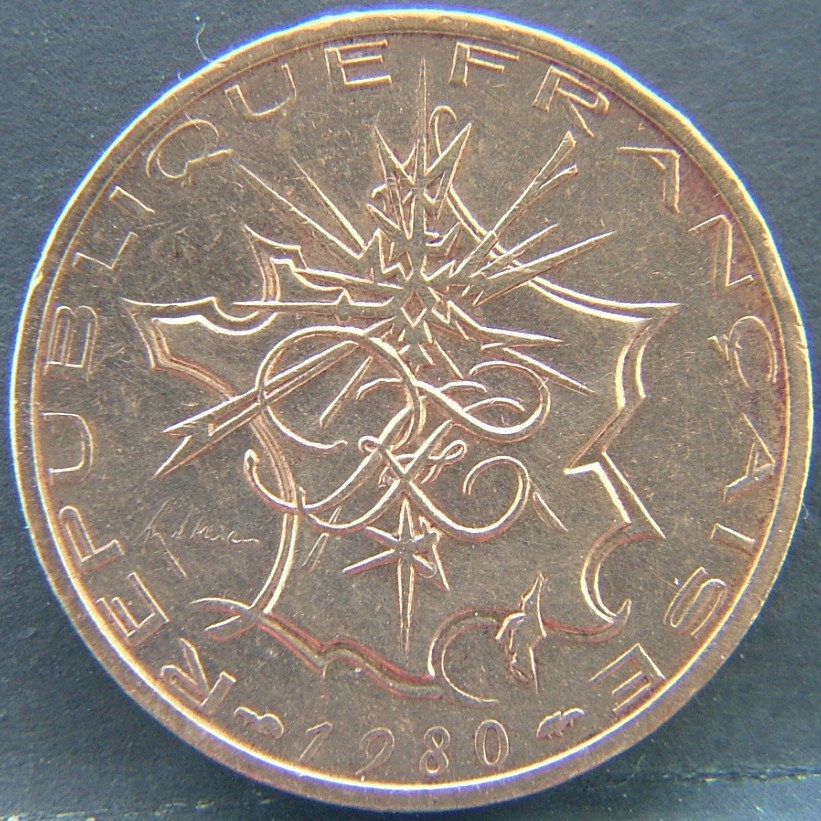 Front side of 🇫🇷 FRANCE 10 Franks 1980 coin
