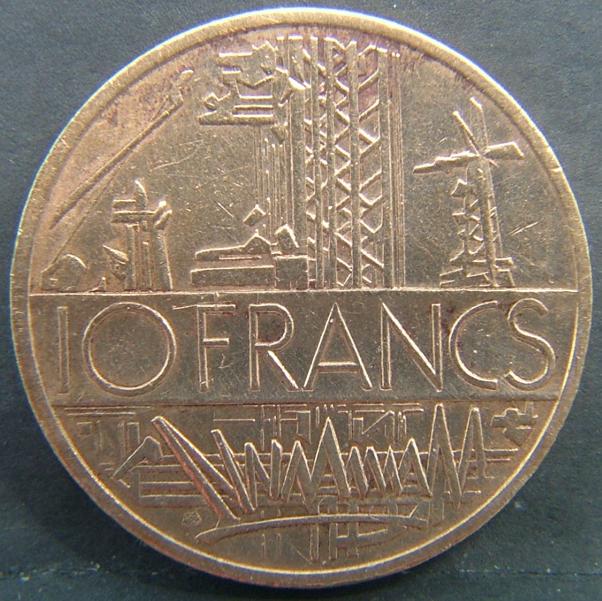 Additional view 2 of 🇫🇷 FRANCE 10 Franks 1980 coin