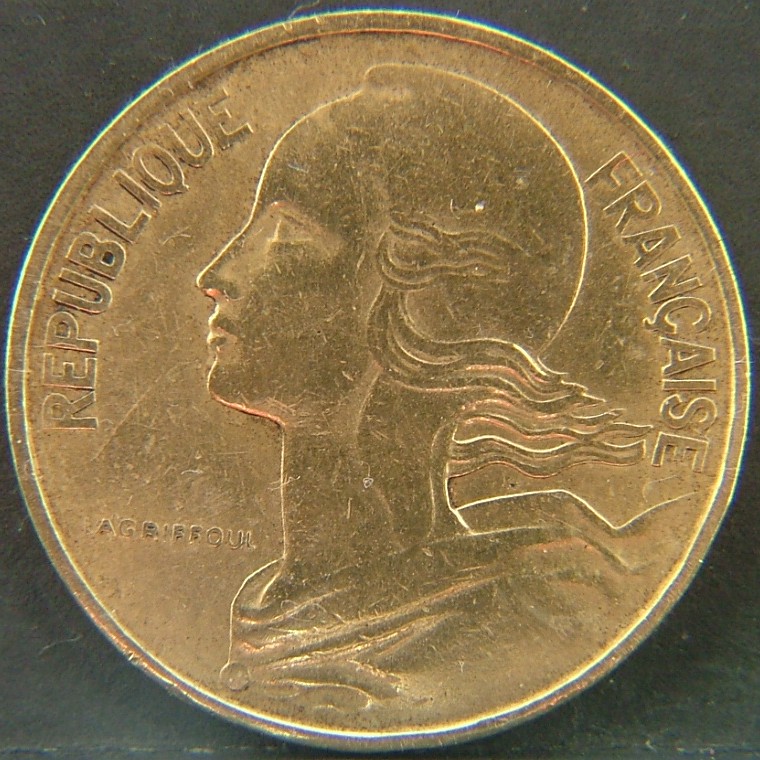 Front side of 🇫🇷 FRANCE 10 Centimes 1962 coin