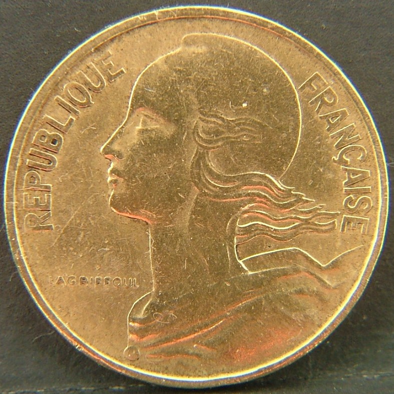 Back side of 🇫🇷 FRANCE 10 Centimes 1962 coin