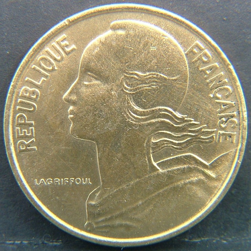 Back side of 🇫🇷 FRANCE 10 Centimes 1963 coin