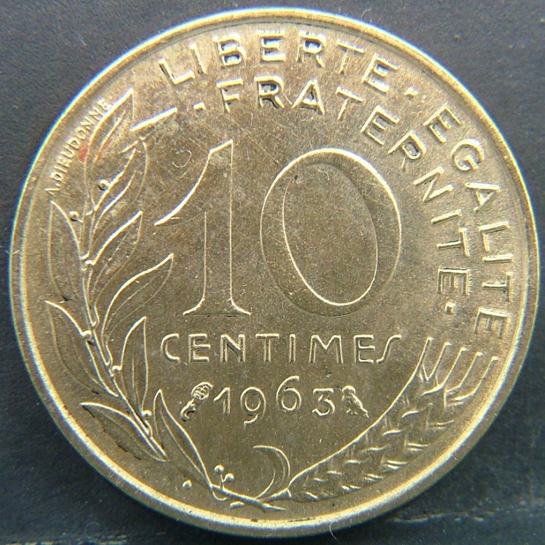 Additional view 2 of 🇫🇷 FRANCE 10 Centimes 1963 coin