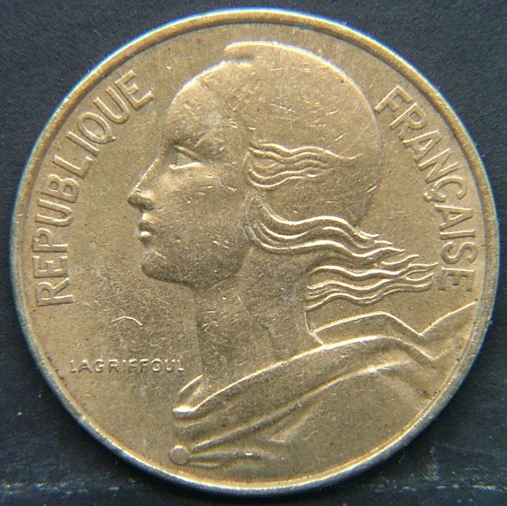 Back side of 🇫🇷 FRANCE 10 Centimes 1974 coin