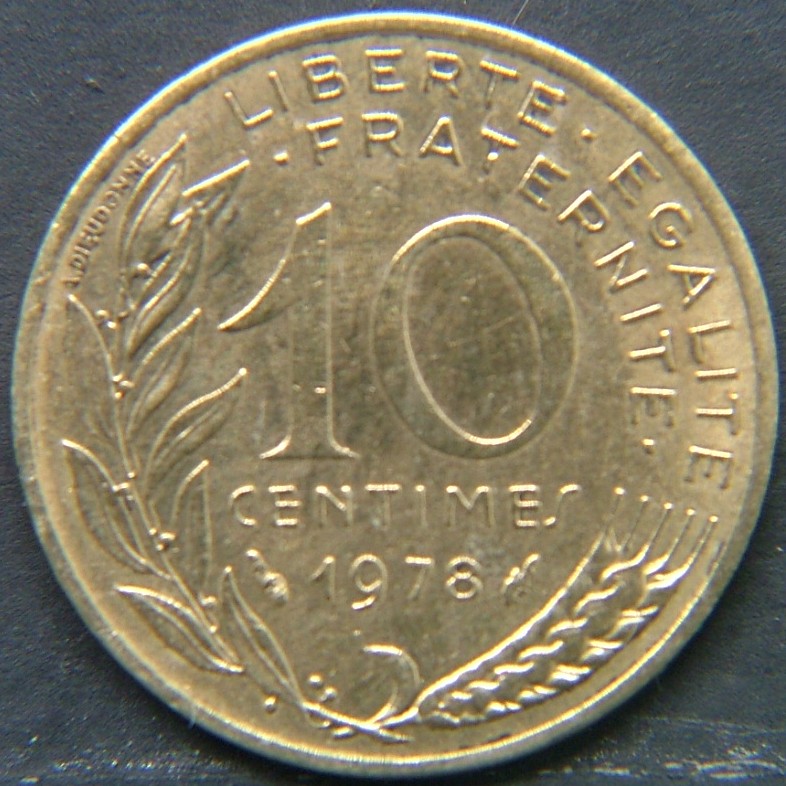 Additional view 2 of 🇫🇷 FRANCE 10 Centimes 1978 coin