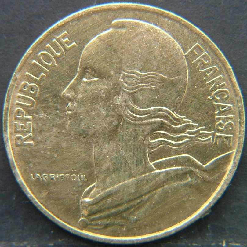 Back side of 🇫🇷 FRANCE 10 Centimes 1979 coin
