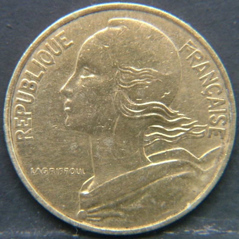 Back side of 🇫🇷 FRANCE 10 Centimes 1984 coin