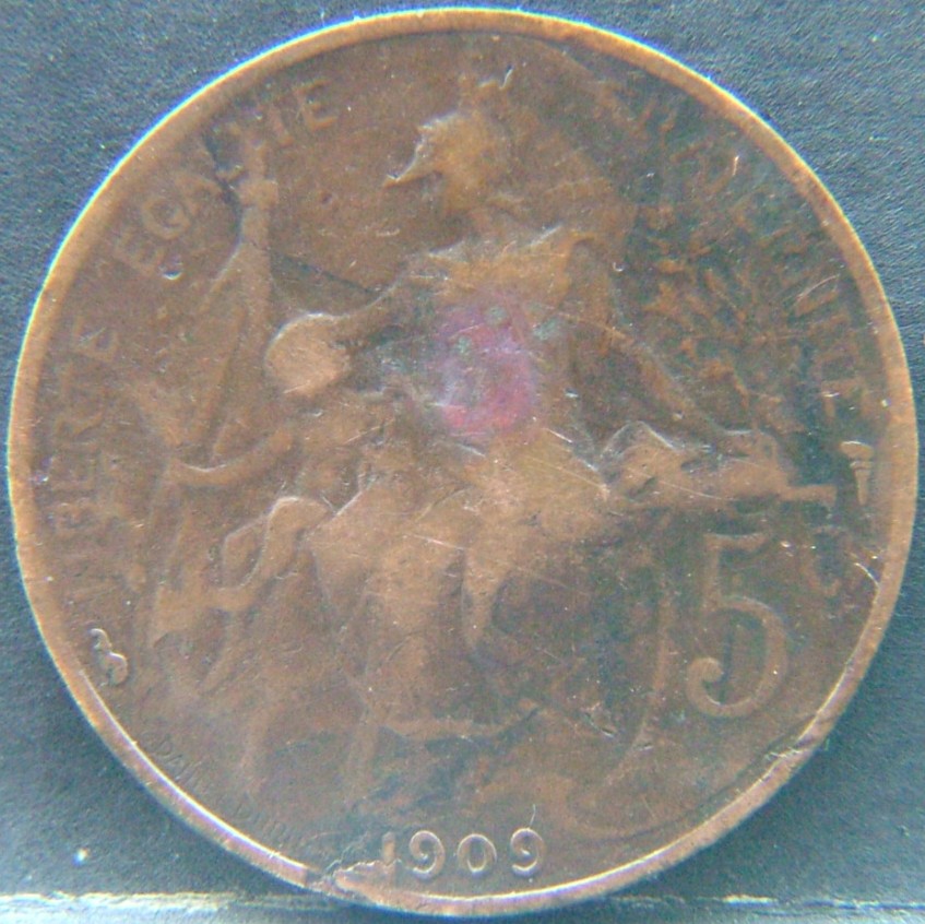 Additional view 1 of 🇫🇷 FRANCE 5 Centimes 1909 coin