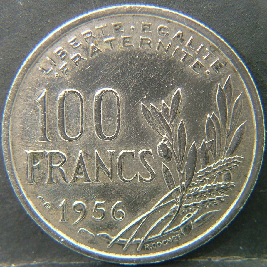 Additional view 2 of 🇫🇷 FRANCE 100 Francs 1956 coin