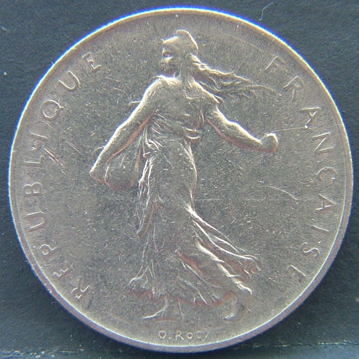 Front side of 🇫🇷 FRANCE 1 Frank 1960 coin