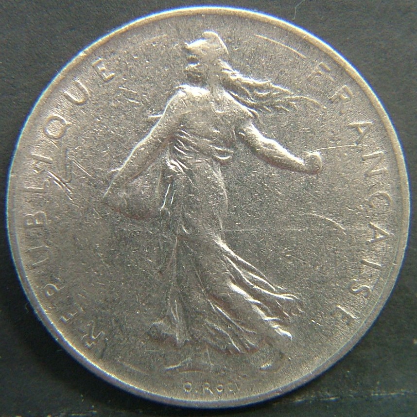 Back side of 🇫🇷 FRANCE 1 Frank 1960 coin