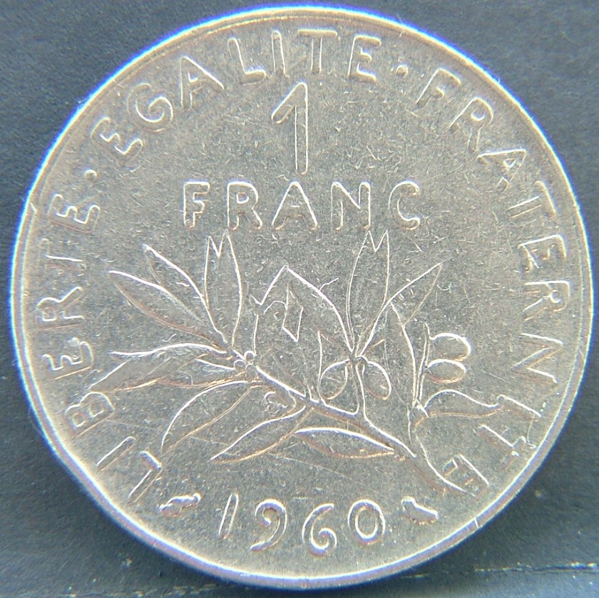 Additional view 1 of 🇫🇷 FRANCE 1 Frank 1960 coin