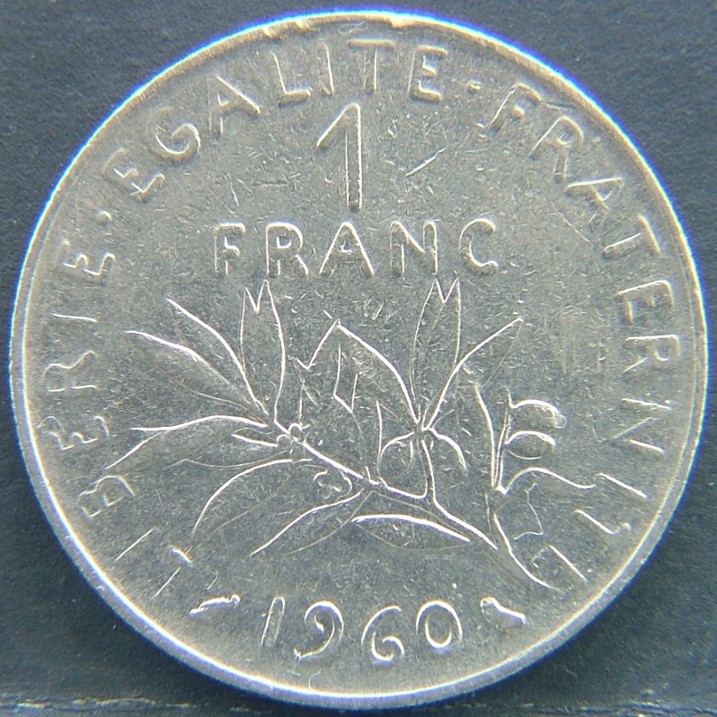 Additional view 1 of 🇫🇷 FRANCE 1 Frank 1960 coin
