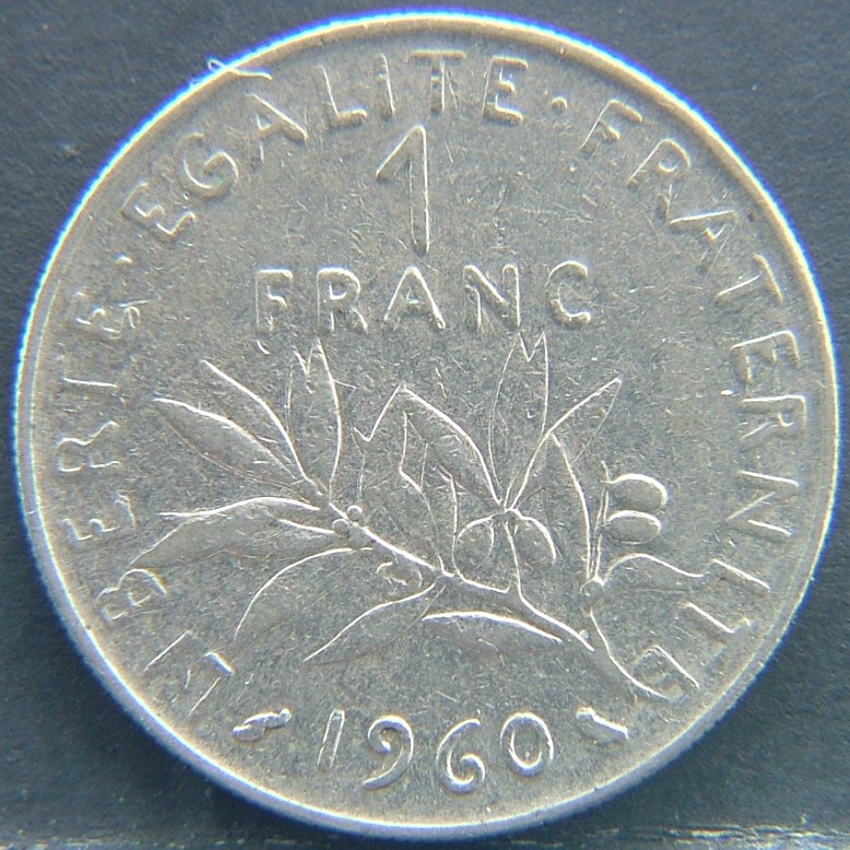 Additional view 1 of 🇫🇷 FRANCE 1 Frank 1960 coin