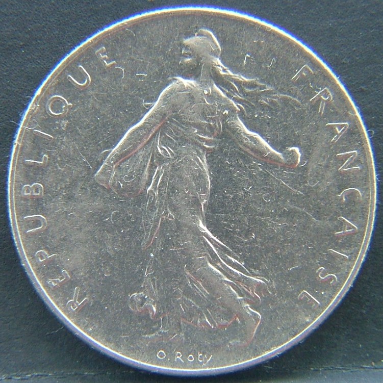 Front side of 🇫🇷 FRANCE 1 Frank 1985 coin