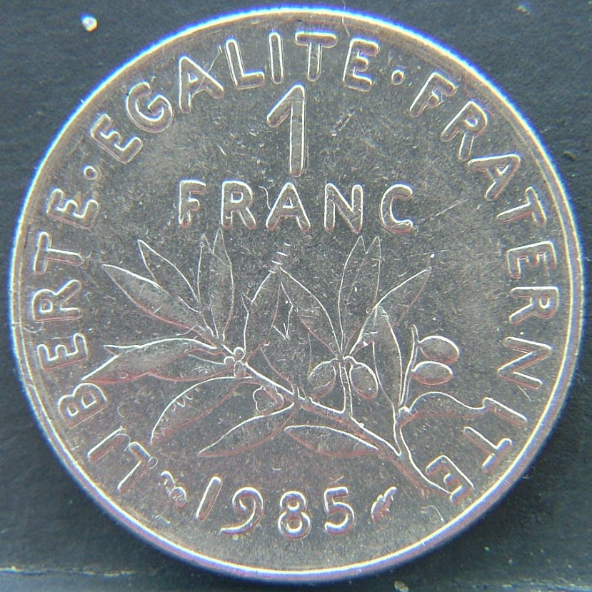 Additional view 1 of 🇫🇷 FRANCE 1 Frank 1985 coin