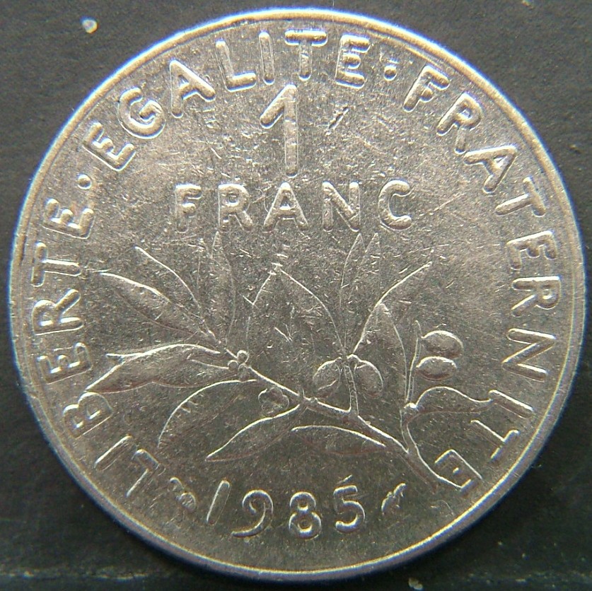 Additional view 2 of 🇫🇷 FRANCE 1 Frank 1985 coin