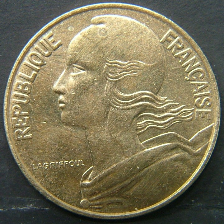 Back side of 🇫🇷 FRANCE 20 Centimes 2000 coin