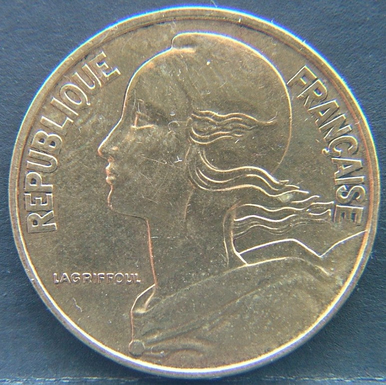 Front side of 🇫🇷 FRANCE 20 Centimes 1963 coin