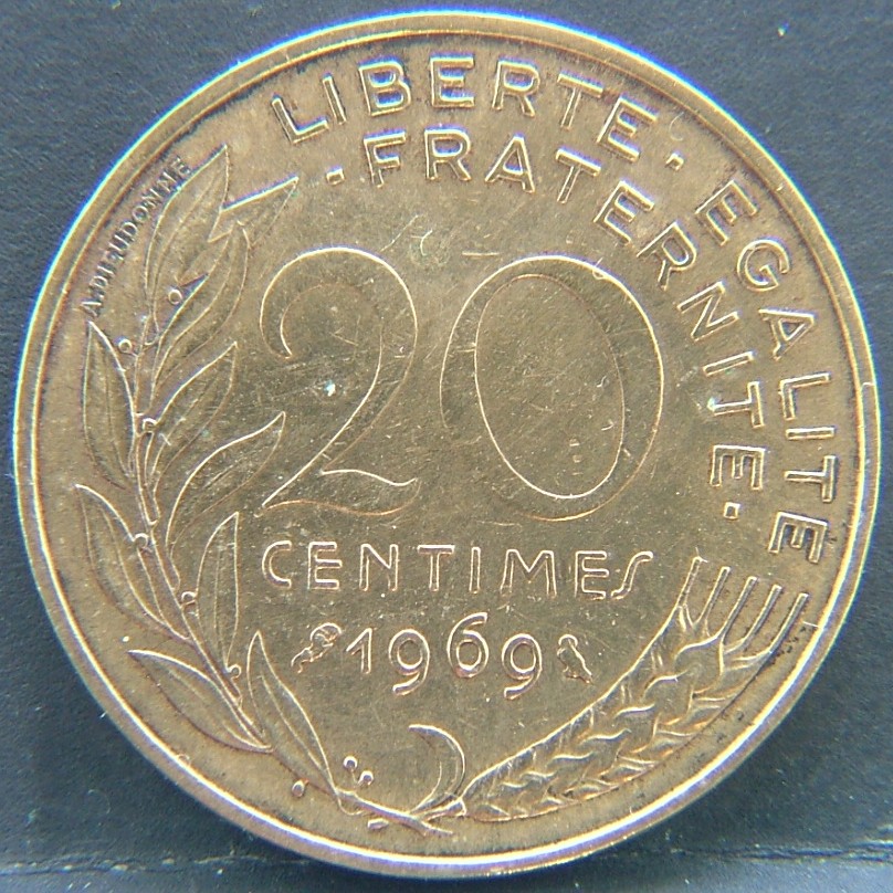 Additional view 1 of 🇫🇷 FRANCE 20 Centimes 1969 coin