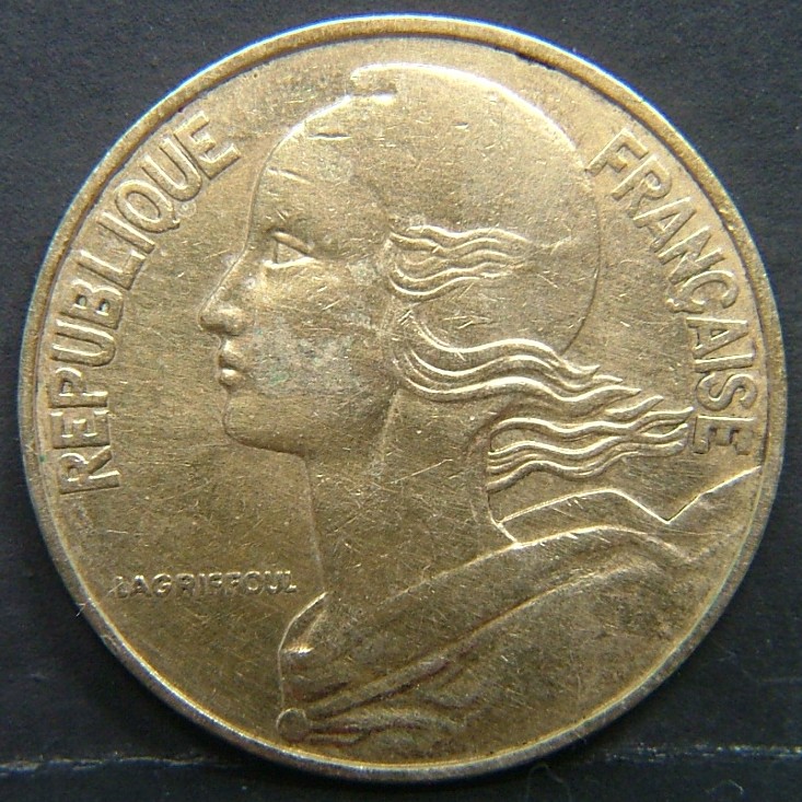 Front side of 🇫🇷 FRANCE 20 Centimes 1981 coin