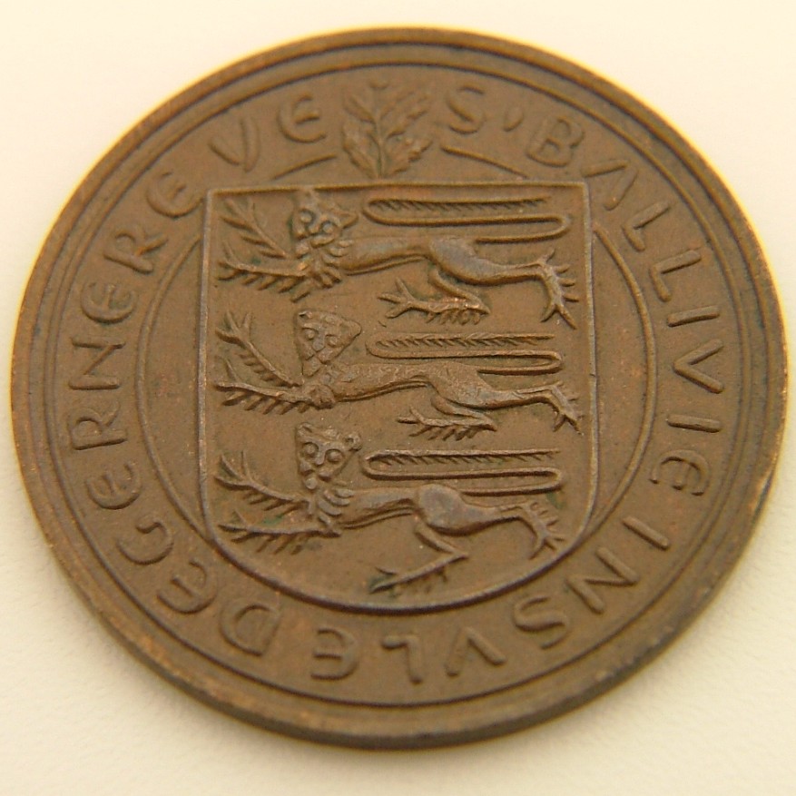 Additional view 2 of Guernsey 4 Dubles 1956 coin