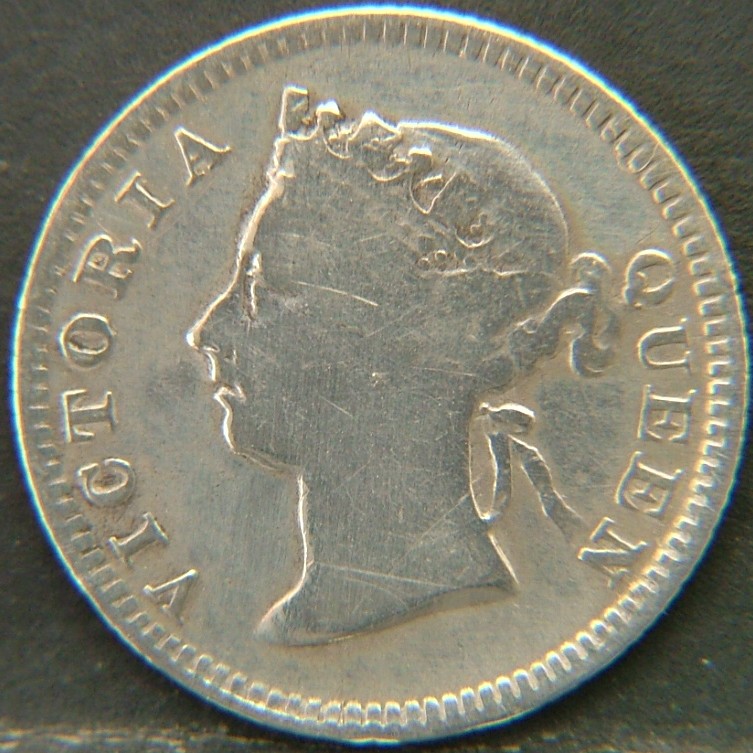 Back side of 🇭🇰 HONG KONG – Coins of the Crown Colony (1863–1997) 5 Cents 1901 coin