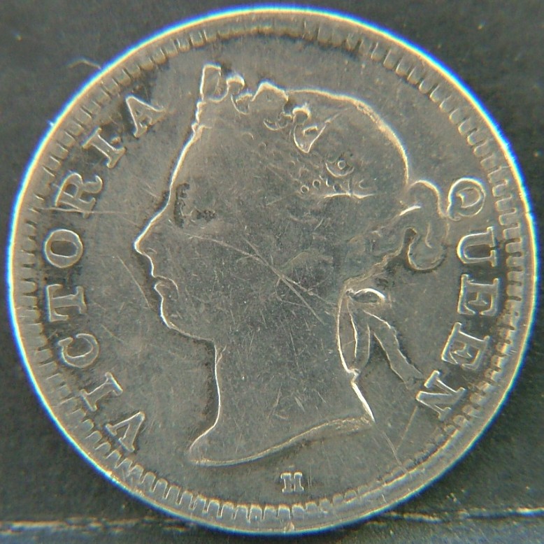Front side of 🇭🇰 HONG KONG – Coins of the Crown Colony (1863–1997) 5 Cents 1891 coin