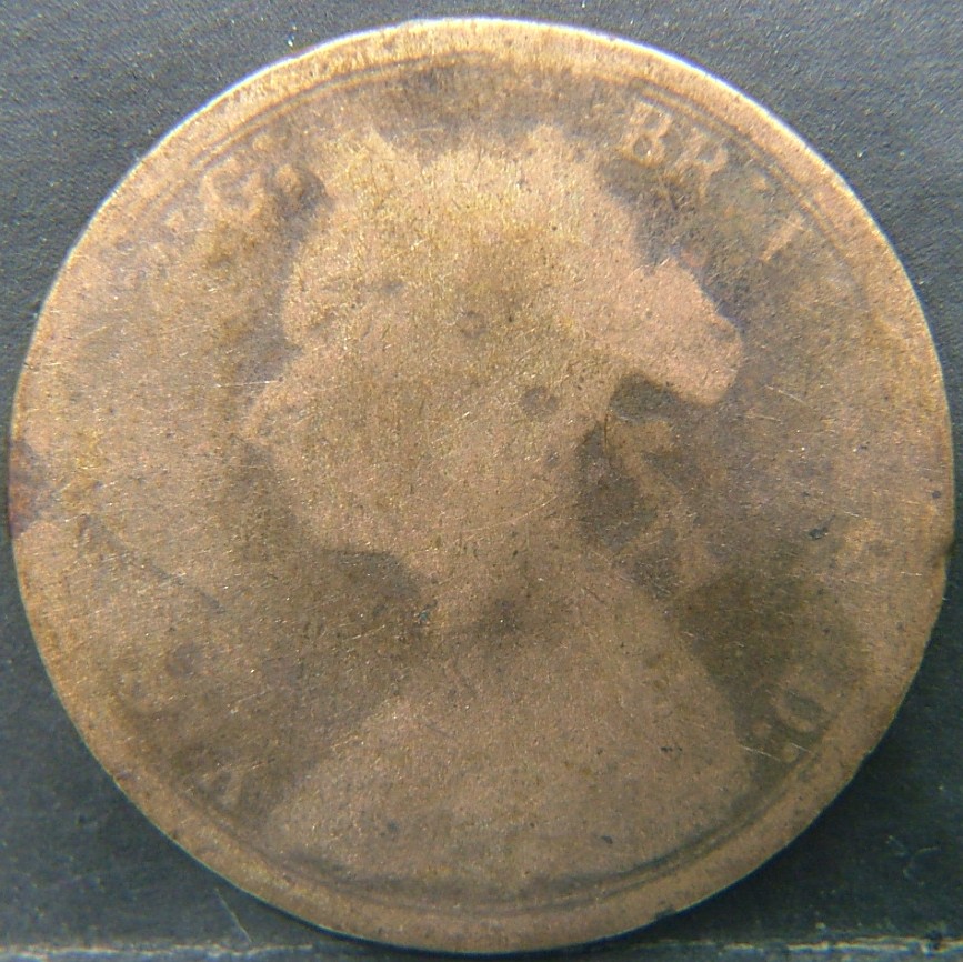 Back side of 🇬🇧 United Kingdom – Monarchs and Milestones Half Penny 1886 coin