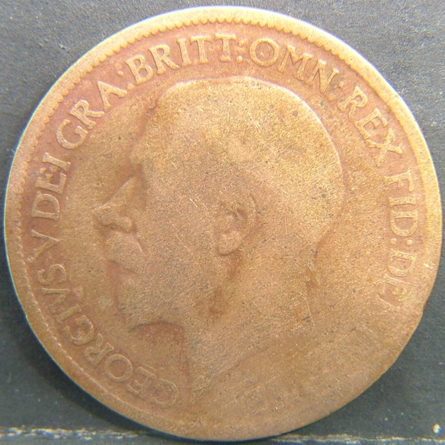 Back side of 🇬🇧 United Kingdom – Monarchs and Milestones Half Penny 1914 coin