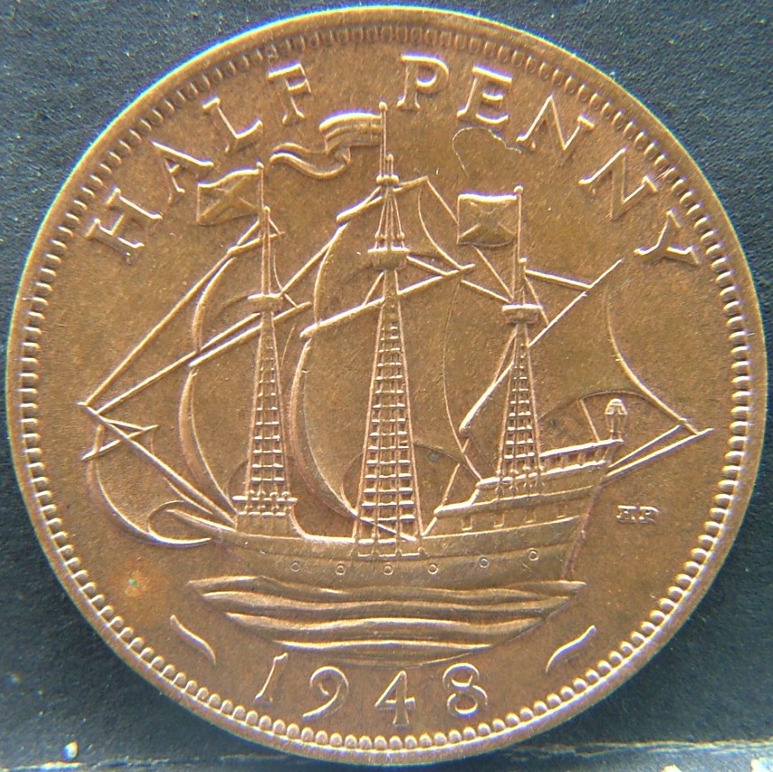 Additional view 1 of 🇬🇧 United Kingdom – Monarchs and Milestones Half Penny 1948 coin