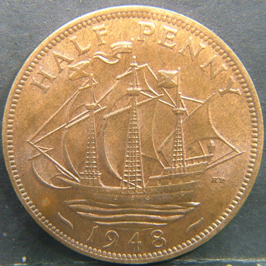 Additional view 2 of 🇬🇧 United Kingdom – Monarchs and Milestones Half Penny 1948 coin
